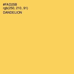 #FAD25B - Dandelion Color Image