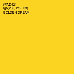 #FAD421 - Golden Dream Color Image