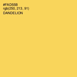 #FAD55B - Dandelion Color Image