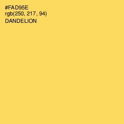 #FAD95E - Dandelion Color Image