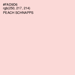 #FAD9D6 - Peach Schnapps Color Image