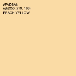 #FADBA6 - Peach Yellow Color Image