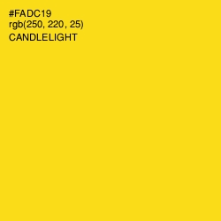 #FADC19 - Candlelight Color Image