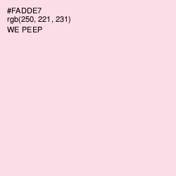 #FADDE7 - We Peep Color Image