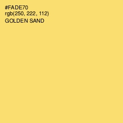 #FADE70 - Golden Sand Color Image