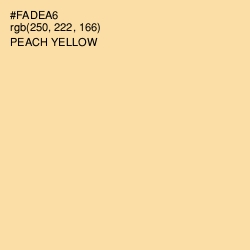 #FADEA6 - Peach Yellow Color Image