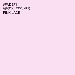 #FADEF1 - Pink Lace Color Image