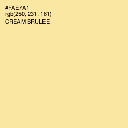 #FAE7A1 - Cream Brulee Color Image