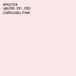 #FAE7E8 - Carousel Pink Color Image