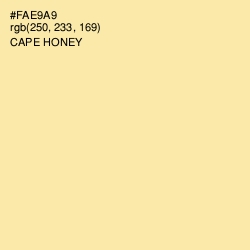 #FAE9A9 - Cape Honey Color Image