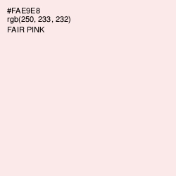 #FAE9E8 - Fair Pink Color Image