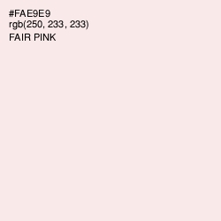 #FAE9E9 - Fair Pink Color Image