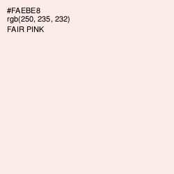 #FAEBE8 - Fair Pink Color Image