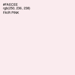 #FAECEE - Fair Pink Color Image