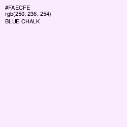 #FAECFE - Blue Chalk Color Image