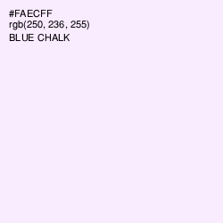 #FAECFF - Blue Chalk Color Image