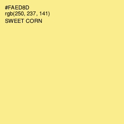 #FAED8D - Sweet Corn Color Image