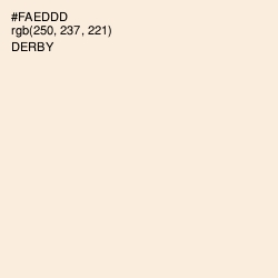 #FAEDDD - Derby Color Image