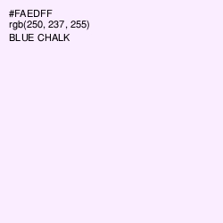 #FAEDFF - Blue Chalk Color Image