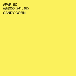 #FAF15C - Candy Corn Color Image