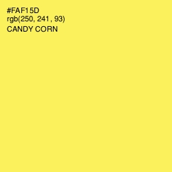 #FAF15D - Candy Corn Color Image