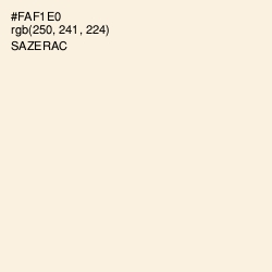 #FAF1E0 - Sazerac Color Image