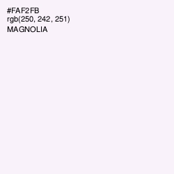 #FAF2FB - Magnolia Color Image