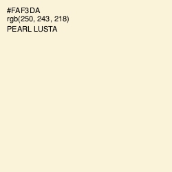 #FAF3DA - Pearl Lusta Color Image