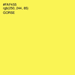 #FAF455 - Gorse Color Image