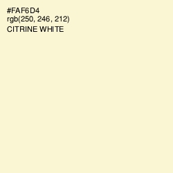 #FAF6D4 - Citrine White Color Image