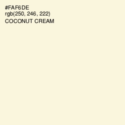 #FAF6DE - Coconut Cream Color Image