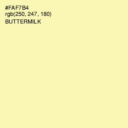 #FAF7B4 - Buttermilk Color Image