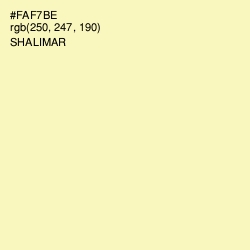 #FAF7BE - Shalimar Color Image