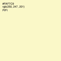 #FAF7C9 - Pipi Color Image