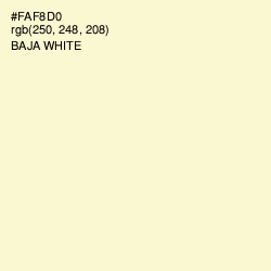 #FAF8D0 - Baja White Color Image