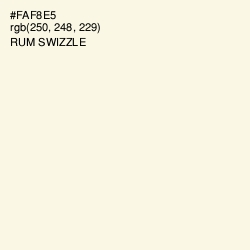 #FAF8E5 - Rum Swizzle Color Image