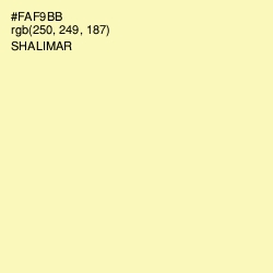 #FAF9BB - Shalimar Color Image