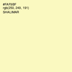 #FAF9BF - Shalimar Color Image