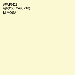 #FAF9D2 - Mimosa Color Image