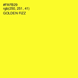 #FAFB29 - Golden Fizz Color Image