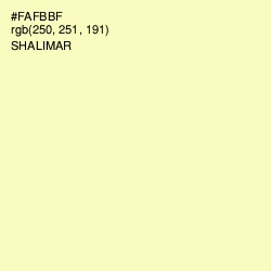 #FAFBBF - Shalimar Color Image