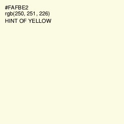 #FAFBE2 - Hint of Yellow Color Image