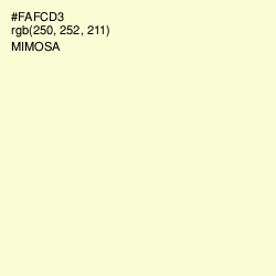 #FAFCD3 - Mimosa Color Image