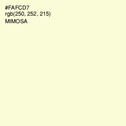 #FAFCD7 - Mimosa Color Image