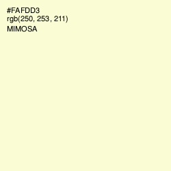 #FAFDD3 - Mimosa Color Image