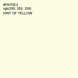 #FAFDE2 - Hint of Yellow Color Image