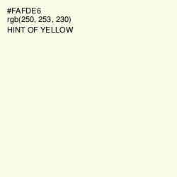 #FAFDE6 - Hint of Yellow Color Image