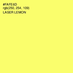 #FAFE6D - Laser Lemon Color Image