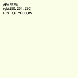 #FAFEE6 - Hint of Yellow Color Image