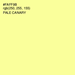 #FAFF9B - Pale Canary Color Image